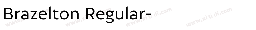 Brazelton Regular字体转换